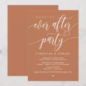 結婚式の駆け落ち、ハッピーエバーアフターパーティー 招待状 (正面/裏面)