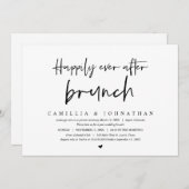 結婚式の駆け落ち、ハッピーエバーアフターブランジ招待状 招待状 (正面/裏面)