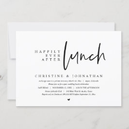 結婚式の駆け落ち、ハッピーエバーアフター ランチパーティー 招待状