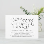 結婚式の駆け落ち、ハッピーエバーアフター ランチ 招待状 (スタンド正面)