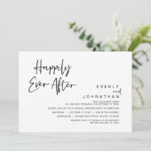 結婚式の駆け落ち、ハッピーエンドのお祝い 招待状 (スタンド正面)