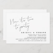 結婚式の駆け落ち、パーティータイム！ 招待状 (正面/裏面)