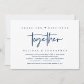 結婚式の駆け落ち, 一緒に幸せをシェアしよう 招待状 (正面)