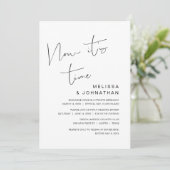 結婚式の駆け落ち、 今がその時 招待状 (スタンド正面)