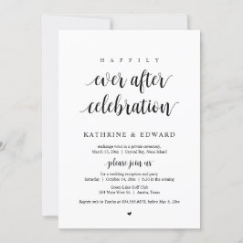 結婚式の駆け落ち、幸せな永遠の祝い 招待状