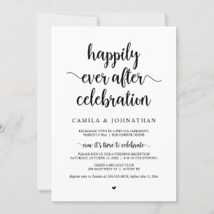 結婚式の駆け落ち、幸せな結婚後のお祝い, 結婚式の駆け落ちのお知らせ / 招待状カード, ラスティッ 招待状