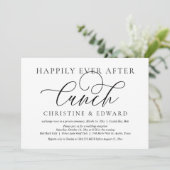 結婚式の駆け落ち、幸せに満ちたランチ 招待状 (スタンド正面)