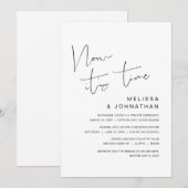 結婚式の駆け落ち、準備はできていますか 招待状 (正面/裏面)