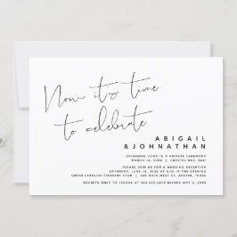 結婚式の駆け落ち、祝う時が来た 招待状