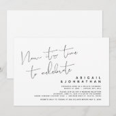 結婚式の駆け落ち、祝賀の時が来た 招待状 (正面/裏面)