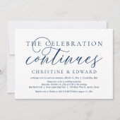 結婚式の駆け落ち、祝賀会は続く招待状 招待状 (正面)