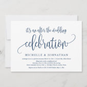 結婚式の駆け落ち, 結婚式後のお祝い会 招待状 (正面)