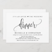 結婚式の駆け落ち, 結婚式後の食事会 招待状 (正面/裏面)