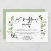 結婚式の駆け落ち, 結婚後のパーティー 招待状 (正面/裏面)