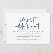 結婚式の駆け込み結婚, もう待つことができませんでした 招待状 (正面)