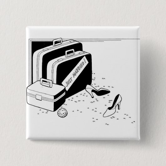 結婚式の高級スペシャルカスタム 缶バッジ (正面)