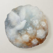 結婚式の鳩のクッション ラウンドクッション (裏面)