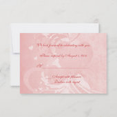 結婚式の鳩の出欠確認 招待状 (裏面)