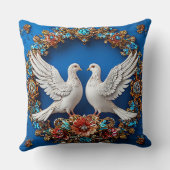 結婚式の鳩 アート クッション (裏面)