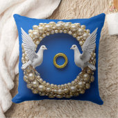 結婚式の鳩 アート クッション (ブランケット)