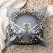 結婚式の鳩 クッション (ブランケット)