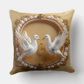 結婚式の鳩 クッション (裏面)