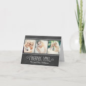 結婚式の黒板サイン サンキューカード (正面)