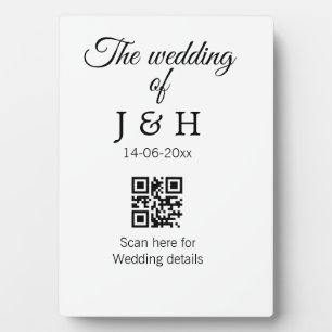 結婚式のQRコードをスキャンで詳細 フォトプラーク