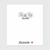 結婚式のMr+Mrsの仮タトゥー シール (シート)