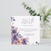 結婚式のRSVPカードにピンクの花を購入 (スタンド正面)