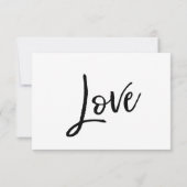 結婚式のRSVP手書きカジュアル（メニューの選択あり） 出欠カード (裏面)