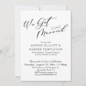 結婚式はもう終わったけれど、華やかなパーティーがしたい, シンプルなレセプションのみ 招待状 (正面)