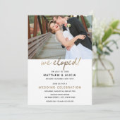 結婚式は二人だけで挙げました　結婚披露宴のご案内 招待状 (スタンド正面)