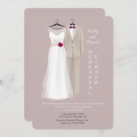 結婚式は招待状に着せます 招待状 (正面/裏面)