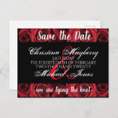 結婚式は日付を保存 インビテーションポストカード (正面/裏面)