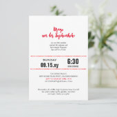 結婚式は日付を大きく除く 招待状 (スタンド正面)