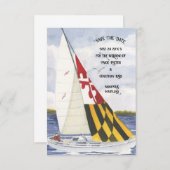 結婚式は日付カードを保存する 招待状 (正面/裏面)