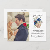 結婚式は日付カードを保存 案内ポストカード (正面/裏面)