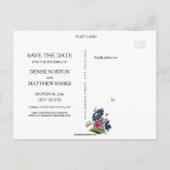 結婚式は日付カードを保存 案内ポストカード (裏面)