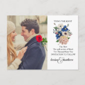 結婚式は日付カードを保存 案内ポストカード (正面)