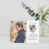 結婚式は日付カードを保存 案内ポストカード (スタンド正面)