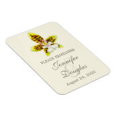 結婚式は日付orchid磁石を保存 マグネット (右側)