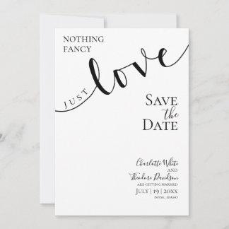 結婚式は飾らずただ愛を Nothing Fancy Just Love, Save the date