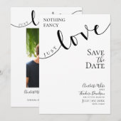 結婚式は飾らずただ愛を Nothing Fancy Just Love, Save the date (正面/裏面)