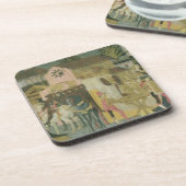 結婚式はcassoneのパネル、Florenで絵を描きました コースター (左側)