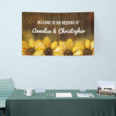 結婚式への木|歓迎のヒマワリ 横断幕 (トレードショー)