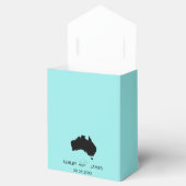 結婚式へようこそオーストラリア地図の好意ボックス フェイバーボックス (オープン)