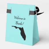 結婚式へようこそフロリダの好意ボックス、州の地図 フェイバーボックス (裏面サイド)