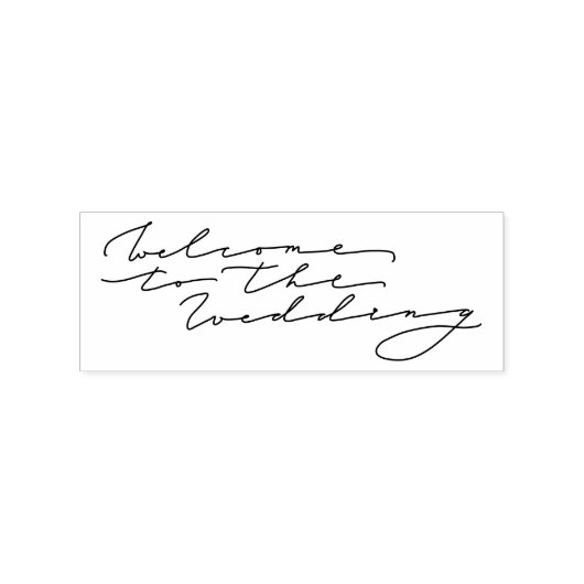 結婚式へようこそ ラバースタンプ (インプリント)