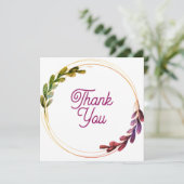 結婚式またはシャワー お礼のカード 招待状 (スタンド正面)